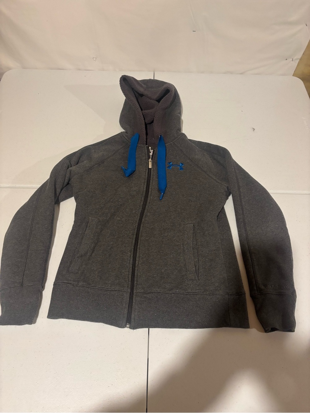 Under Armour Storm Women’s Size S Full Zip Gray Athletic Hoodie
